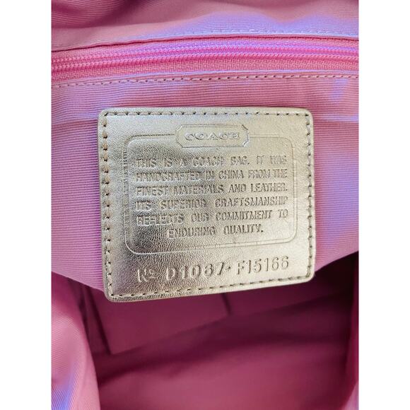 Vtg COACH Purse Poppy Large Hobo Shoulder Bag F15166 - Picture 9 of 9